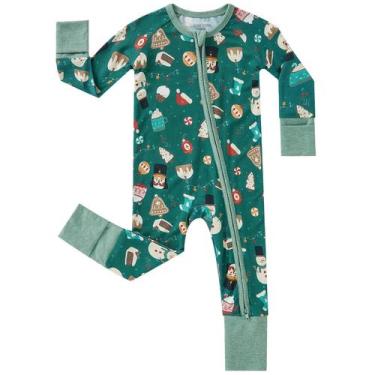 Imagem de Pijama para bebês Pureborn Nutcracker com zíper bidirecional 6-12M