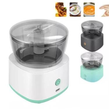 Imagem de Mini Triturador Elétrico Recarregável Para Temperos Legumes E Cozinha 