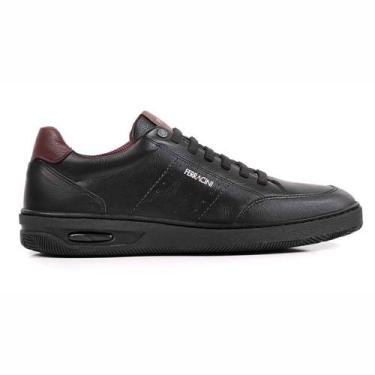 Imagem de Sapatênis Couro Ferracini New Blady 2630C Preto Masculino, 42