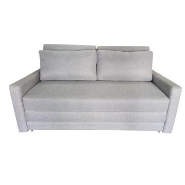 Imagem de Sofá Cama Casal 2 Lugares Tecido Linho Medida 180cm - 4R Estofados, De