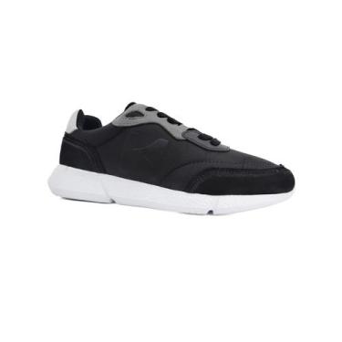 Imagem de Tenis Kildare Casual 1012.395 Preto/Branco/Preto, 42, Preto, Branco