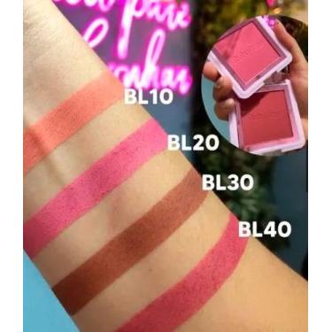 Imagem de Blush Compacto textura acetinada - Ruby Rose COR:BL30, BL10
