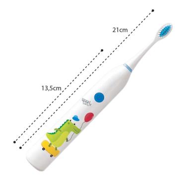Imagem de Escova de Dente Eletrica Recarregavel 6 Velocidades Limpeza Lingua Gengiva Higiene Bucal Oral Profunda Saude