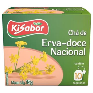 Imagem de Kisabor, Chá de Erva Doce, Para infusão, 15 Gramas com 10 Saquinhos