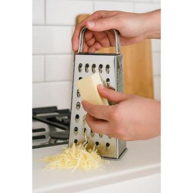 Imagem de Ralador Inox Fatiador Legumes Queijo Chocolate Coco Raspador Alimento 