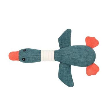 Imagem de Brinquedo De Pelúcia Ganso Mordedor Para Cachorro Pet Com Apito 30x08c