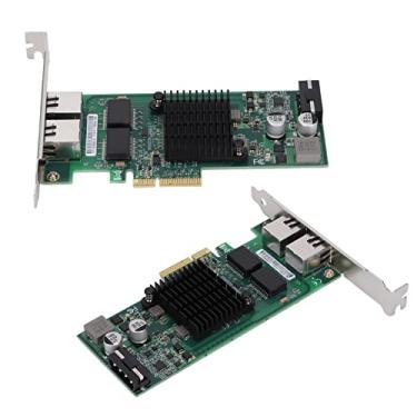 Imagem de Dpofirs Placa de rede 10/100/1000Mbps, placa de rede Gigabit PCI-E, adaptador de rede para controlador 82576, interfaces 2R45, porta 4 peças, fonte de alimentação POE, armazenamento Ethernet ISCSI NFS SMB
