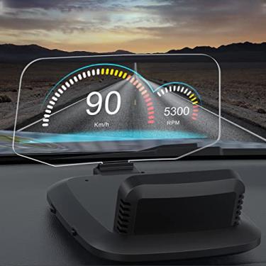 Imagem de XRC TECH C1 HD Projeção de Navegação HUD OBD2+ GPS Conexão Bluetooth Auto Head Up Display Overpeed/RPM/Peças de Carro de Aviso de Voltagem/Várias Interfaces Acessórios de Carro na Tela