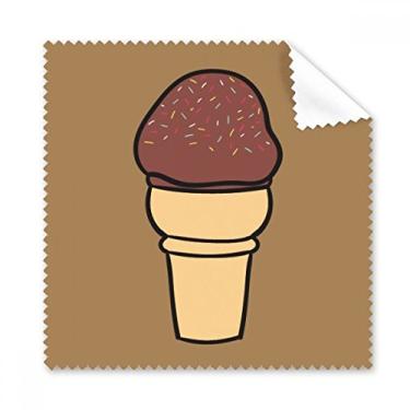 Imagem de Chocolate Aveia Doce Pano de Limpeza de Sorvete Tela de Telefone Limpador de Óculos 5 peças