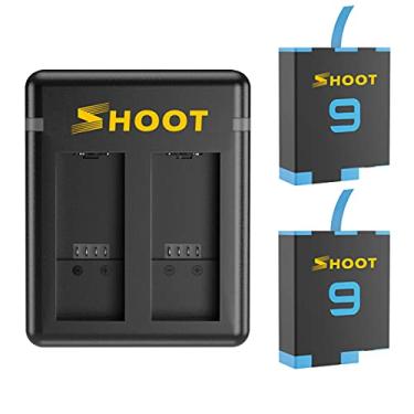 Imagem de Carregador Duplo Com Duas Baterias Compatível com GoPro Hero 9 Black e Hero 10 Black