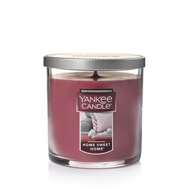 Imagem de Yankee Candle Vela Home Sweet Home, Canela, Temperos para Assar e Chá Recém-Derramado, 198,44 g, 35+ Horas de Queima, Vidro e Metal, Unisex, Casa, Perfumado com Fragrância Premium