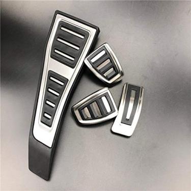 Imagem de MVMTVT RHD sem perfuração para Audi Q7 A4 A5 S4 B9 8W 2017-2019 Carro Combustível Gás Freio Pedal Pad Placa Tampa Substituir Direção Direita