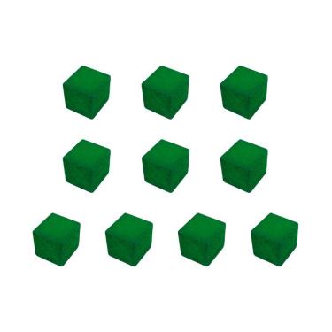 Imagem de Cubos de Madeira 10 unidades 9x9x9mm Acessório de Jogo Ludens Spirit