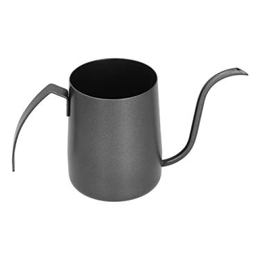 Imagem de Bule de café, Chaleira de café portátil PTFE elegante para sala de estar para casa para escritório (350 ml preto)