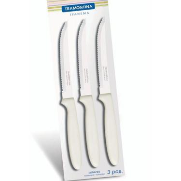 Imagem de Conjunto 3 Facas Inox Branco Ipanema Tramontina 23360385