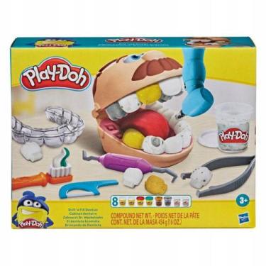 Imagem de Conjunto De Massa De Modelar - Play-Doh - Brincando De Dentista- Hasbr