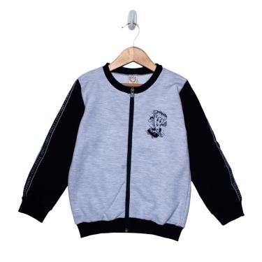 Imagem de Casaco de Moletom Infantil Boca Grande City Boys Cinza - 4