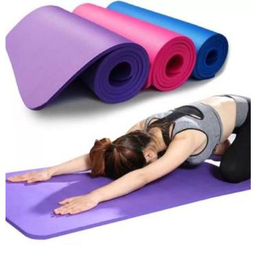 Imagem de Tapete Pilates Exercícios Yoga 175X60cm Esteira Tatame Emborrachado Co