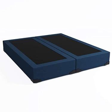 Imagem de Base para Cama Box Queen Joe Linho (36x158x198) Azul Marinho