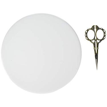 Imagem de Garvin CBC-800 Placa de cobertura embutida, 20 cm de diâmetro, aço, branca