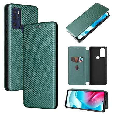 Imagem de For Motorola Moto G60S Carbon Fiber Texture Leather Phone Case with Card Slot