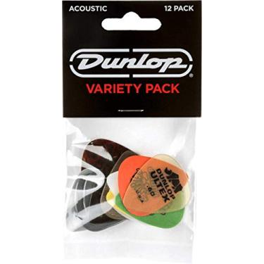 Imagem de Dunlop Palhetas para instrumentos acústicos Acoustic, pacote com 12