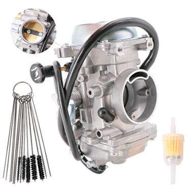 Imagem de KIPA Carburador para Suzuki DR200 1986-1988 DR200S 2015-2017 DR200SE 1999-2014 OE # 13200-42AC2 com filtro e kit de ferramentas de limpeza de jato de sujeira de carbono durável