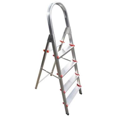 Imagem de Escada Aluminio Com 4 Degraus Para 120Kg - Marfimetal Web