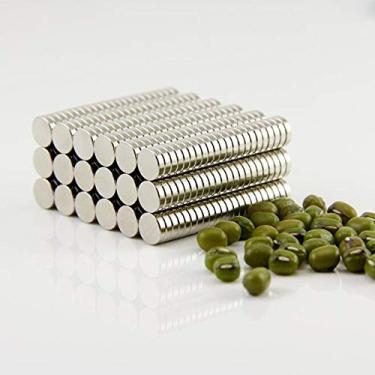 Imagem de 100 pinos magnéticos tipo peão de níquel escovado, ímã de geladeira, ímã de escritório, agulha magnética de quadro apagável a seco, ímã de quadro branco, ímã redondo de aço inoxidável, 6 x 1,5 mm (0,24 polegadas)