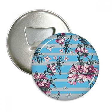 Imagem de Rododendron Desenho Arte Abridor de Garrafas Ímã de Geladeira Emblema Multifuncional