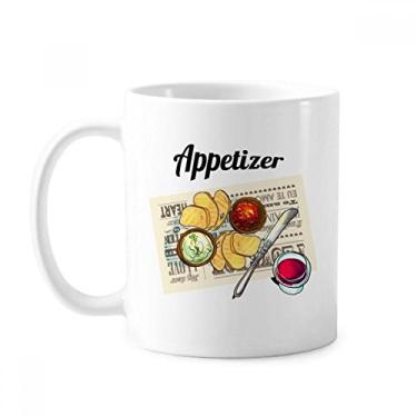 Imagem de Caneca de vinho em cerâmica cerâmica para café em forma de aperitivo fatia de pão