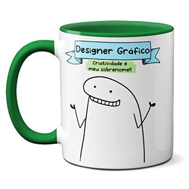 Imagem de Caneca Designer Gráfico Chega De Fazer Alteração No Logotipo (Verde)