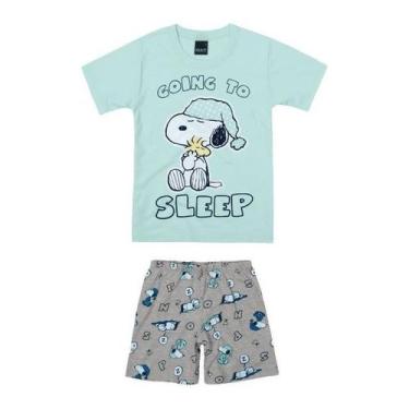Imagem de Pijama Infantil Menino Manga Curta Snoopy Malwee Ref. 83289