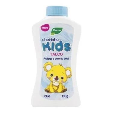 Imagem de Talco Infantil Cheirinho Kids Protege A Pele Do Bebê Blue Ou Pink Phar