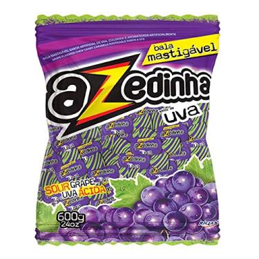 Imagem de Bala Mastigável Azedinha Uva Pacote 600g - Riclan