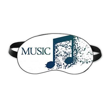 Imagem de Flappg Blue Music Mim White Sleep Eye Shield Capa para sombra noturna macia