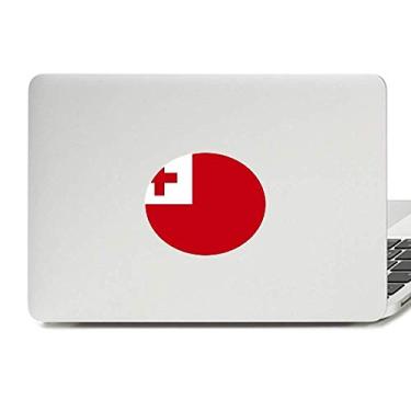 Imagem de Tonga Adesivo de vinil com a bandeira nacional do país da Oceania Adesivo para laptop