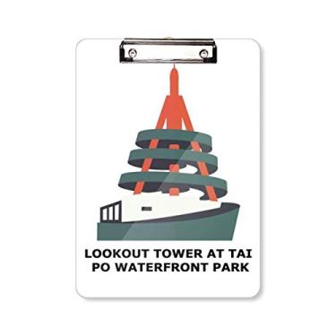 Imagem de Bloco de notas Hong Kong Tai Po Waterfront Park Pasta, bloco de notas A4