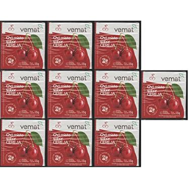 Imagem de Cha Frutado Cereja VEMAT 10 Saches 10 caixas