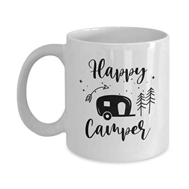 Imagem de Caneca Happy Camper - Caneca de café de 325 ml
