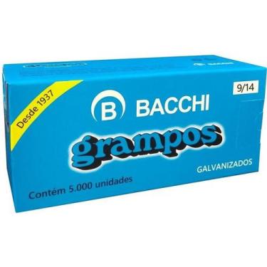 Imagem de Grampo Para Grampeador 9/14 Galvanizado 5000 Grampos - Bacchi