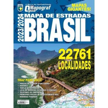 Imagem de Guia Mapograf Mapa De Estradas Brasil 2023/2024 - Gigante