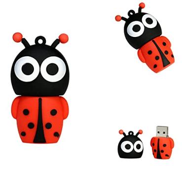 Imagem de Ladybug USB Flash Drive for Students - Pen Drive - Jump Drive for Young Adults - Back to School Thumb Drive - Fun Animal USB - Cool Pen Drive for School - 16 GB Storage (Ladybug - Red)