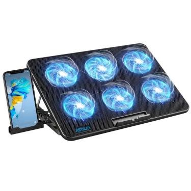 Imagem de Almofada de resfriamento para laptop AIMIUZI Gaming com 6 ventiladores, laptop de 12-17&quot;
