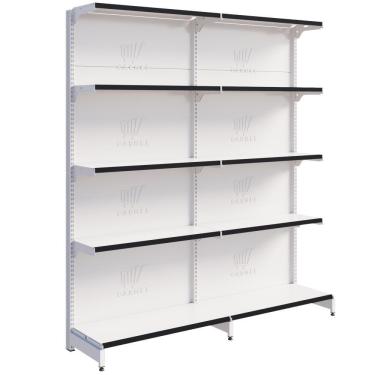 Imagem de Gôndola Fit 40 Parede 1 Inicial E 1 Continuação 2,02m Farmácia Comercio - Amapá