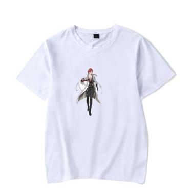 Imagem de Camiseta Wuthering Waves verão logotipo impresso 2024 nova camiseta feminina masculina manga curta, Estilo 2, M