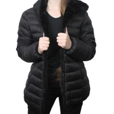 Imagem de Jaqueta Feminina Alpelo Dupla Face Pele Preta - 405000-Feminino