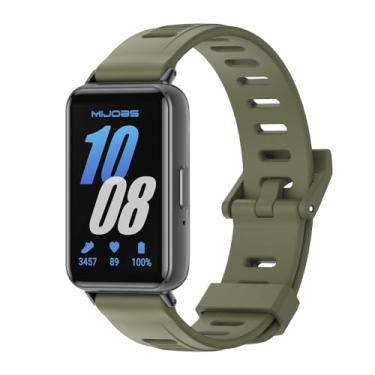 Imagem de MIJOBS Pulseira de silicone compatível com Samsung Galaxy Fit 3 SM-R390 para mulheres e homens, acessórios de substituição para Samsung Galaxy Fit3