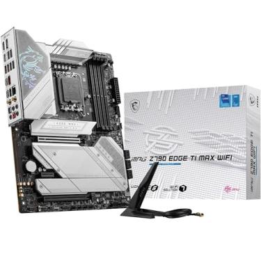 Imagem de MSI Placa-mãe MPG Z790 EDGE TI MAX WiFi, ATX - Suporta processadores Intel Core de 14ª, 13ª e 12ª geração, LGA 1700-90A SPS VRM, DDR5 Memory Boost 7800+MHz/OC, PCIe 5.0 e 4.0 x16, 1 x M.2 Gen5,