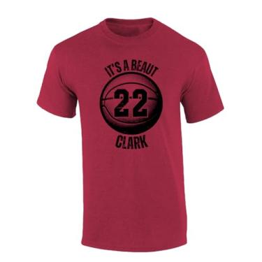 Imagem de Trenz Shirt Company Camiseta masculina de manga curta Indiana It's A Beaut Clark 22, Cereja Antiga, P